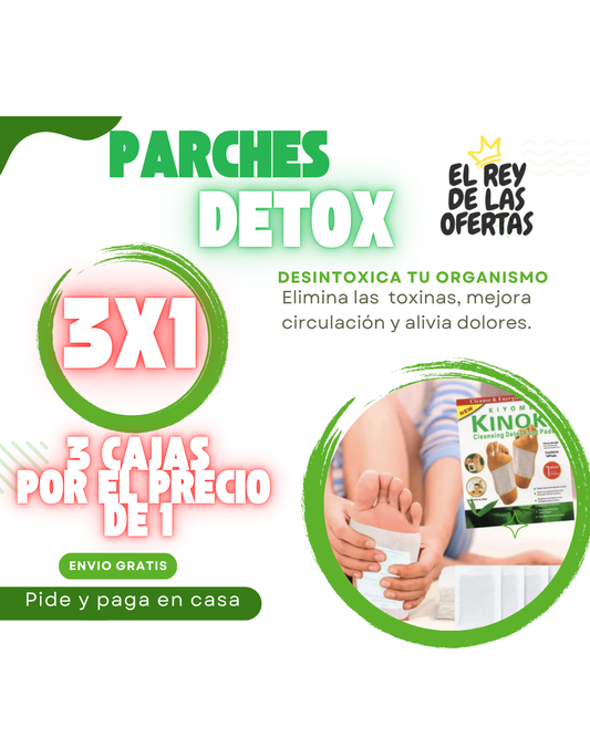 Parches detox Alivia Dolores y Desintoxica (30 unidades) mega oferta.